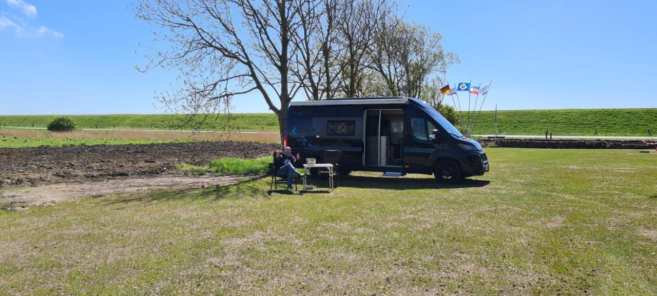 Hotel Wohnmobilstellplatz Nordseeliebe direkt am Deich - Dagebüll Exterior foto